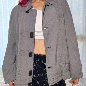 🌧️🧥 Unique Vintage Gleneagles Rainchex Jacket - Black & White - Size XL! 🧥🌧️